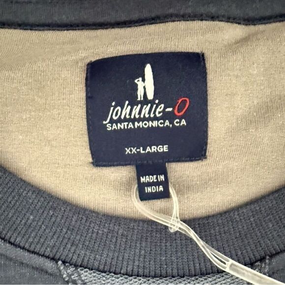 Johnnie-O Corbet French Terry Crewneck Long
Sleeve Navy Blue Men's Size XX-Large - Picture 3 of 9